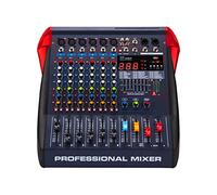 RDVXI Audio Mixer, 6 channel mixer computer recording live home KTV band stage performance USB MP3 playback dj Sound mixer