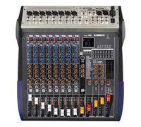 RDVXI Audio Mixer, 8/16 Channel Mixer Stage Performance Family KTV Live USB Mixer Mixer MP3 Playback Dj Controller(8 channel)
