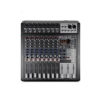 RDVXI Audio Mixer, 8 Channel DJ Controller With 256 DSP Reverb Effect BT 5.0 USB Mixer USB For Professional Stage Performance
