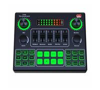 RDVXI Audio Mixer, HD Sound Card Live Sound Cards External Audio Mixer For Broadcast Recording Home KTV Game Music Singing PC Phone