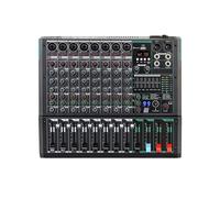 RDVXI Audio Mixer, Professional Audio Mixer 8 Channel Sound Board Console DJ Mixing Desk System Interface Built-in 99 Reverb Effect