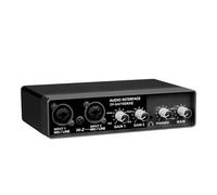 RDVXI Audio Mixer, Professional Sound Card Audio Mixer Channel Monitoring Electric Guitar Live Recording For Studio Singing(Q-22)