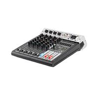 RDVXI Audio Mixer, Series 48V Repeat Effect USB Function BT DJ Console 99DSP Mixer 6 Channel