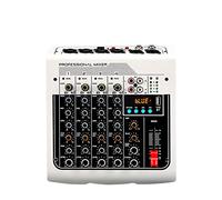 RDVXI Audio Mixer, USB Live Stage KTV Mixer for Pc 6 Channel Sound Table Mixing Card Digital Consoles Controller Professional Console Dj