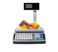 RDVXI Cash Registers, PS6 Cash Register Scale Dual Screen Intelligent Weighing Cash Register Electronic Scale, Settlement Printing Equipment Restaurant Cash Register