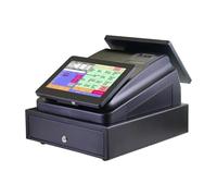 RDVXI Cash Registers, Smart Integrated 10.1 Inch Dual Screen Touch Screen Electronic Cash Register No Software Installation Required
