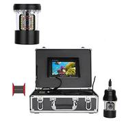 RDVXI Underwater Fishing Camera, 7 Inch DVR Recorder 20m/50m/100m Underwater Fishing Video Camera Fish Finder IP68 Waterproof 38 LEDs 360 Degree Rotating Camera(F8200DB-2L-50m)