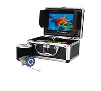 RDVXI Underwater Fishing Camera, 7 Inch Fishfinder Underwater Fishing Camera Double Lamp 30LEDs 15M 30M 50M Waterproof For ICE/Sea/River Fishing(30M with DVR)