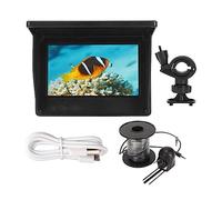 RDVXI Underwater Fishing Camera, Underwater Visual Fish Finder HD 4.3in LCD Display 100cd TN Screen Depth Temperature Sensing Underwater Fishing Camera