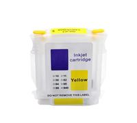RDWQDGJG 1Pc 69ML 10 82 Refillable Ink Cartridge Compatible With Designjet 500 510 500ps 800 800ps Plotter Works With 10 82 500 800 510 Printer Models(82 YELLOW 1PC)