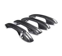 RDWSPLI Car Door Handle Cover Compatible with Benz for A B C Class W177 X247 W205 Full Carbon Fiber Door Handle Cover Trim 4 Door 5 Pieces LHD RHD Automotive Accessories