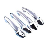 RDWSPLI Car Door Handle Cover Compatible with Benz for GLK Class X204 2010 2011 2012 2013 2014 2015 LHD Silver Chrome Exterior Door Handle Cover Trim Cap Kit Auto Parts