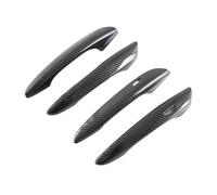 RDWSPLI Car Door Handle Cover Compatible with Mazda 3 for 4th Gen BP 2019-2024 2020 Chrome Door Handle Cover Trim ABS Car Accessories Carbon Fiber Set Sticker Styling