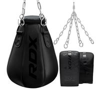 RDX 1.5FT Tear-Shaped Boxing Maize Bag with Chain & Gloves - Slip Bag for Uppercut, Hook, Reflex, Precision, Footwork & Punch Training - Hanging Slip Ball for MMA, Boxing, Muay Thai & Kickboxing
