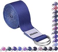 RDX 8ft Yoga Strap with D-Ring Buckle, Durable Polyester Cotton Adjustable Belts for Stretching Pilates Dance Gymnastics Fitness Holding Poses Flexibility Physical Therapy, Home Gym Exercise Workout