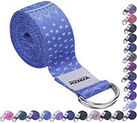 RDX 8ft Yoga Strap with D-Ring Buckle, Durable Polyester Cotton Adjustable Belts for Stretching Pilates Dance Gymnastics Fitness Holding Poses Flexibility Physical Therapy, Home Gym Exercise Workout