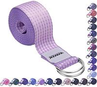 RDX 8ft Yoga Strap with D-Ring Buckle, Durable Polyester Cotton Adjustable Belts for Stretching Pilates Dance Gymnastics Fitness Holding Poses Flexibility Physical Therapy, Home Gym Exercise Workout