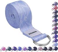 RDX 8ft Yoga Strap with D-Ring Buckle, Durable Polyester Cotton Adjustable Belts for Stretching Pilates Dance Gymnastics Fitness Holding Poses Flexibility Physical Therapy, Home Gym Exercise Workout