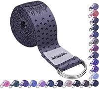 RDX 8ft Yoga Strap with D-Ring Buckle, Durable Polyester Cotton Adjustable Belts for Stretching Pilates Dance Gymnastics Fitness Holding Poses Flexibility Physical Therapy, Home Gym Exercise Workout
