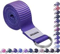 RDX 8ft Yoga Strap with D-Ring Buckle, Durable Polyester Cotton Adjustable Belts for Stretching Pilates Dance Gymnastics Fitness Holding Poses Flexibility Physical Therapy, Home Gym Exercise Workout