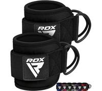 RDX Ankle Straps for Cable Machines - 7MM Neoprene Padded 10"x4" Adjustable Gym Cuffs with Dual D-Rings - Weight Attachments for Wrist Glutes Leg Kickbacks Hip Abduction Strength Workouts - Men Women