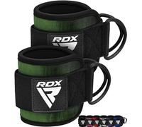 RDX Ankle Straps for Cable Machines - 7MM Neoprene Padded 10"x4" Adjustable Gym Cuffs with Dual D-Rings - Weight Attachments for Wrist Glutes Leg Kickbacks Hip Abduction Strength Workouts - Men Women