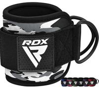 RDX Ankle Straps for Cable Machines - 7MM Neoprene Padded 10"x4" Adjustable Gym Cuffs with Dual D-Rings - Weight Attachments for Wrist Glutes Leg Kickbacks Hip Abduction Strength Workouts - Men Women