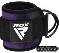 RDX Ankle Straps for Cable Machines - 7MM Neoprene Padded 10"x4" Adjustable Gym Cuffs with Dual D-Rings - Weight Attachments for Wrist Glutes Leg Kickbacks Hip Abduction Strength Workouts - Men Women