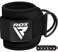 RDX Ankle Straps for Cable Machines - 7MM Neoprene Padded 10"x4" Adjustable Gym Cuffs with Dual D-Rings - Weight Attachments for Wrist Glutes Leg Kickbacks Hip Abduction Strength Workouts - Men Women