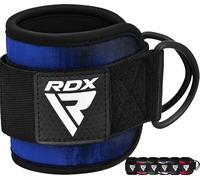 RDX Ankle Straps for Cable Machines - 7MM Neoprene Padded 10"x4" Adjustable Gym Cuffs with Dual D-Rings - Weight Attachments for Wrist Glutes Leg Kickbacks Hip Abduction Strength Workouts - Men Women