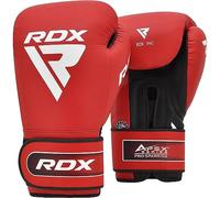 RDX Apex A5 Pro Sparring Boxing Gloves - Red 10oz with LumeX™2 Padding, Super-Skin Leather & Max-Shock™ Foam, Hook & Loop Fasten