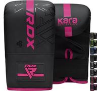 RDX Bag Gloves for Heavy Punching Training, Maya Hide Leather KARA Punch Mitts for Sparring, Boxing, MMA, Muay Thai, Kickboxing, Men Women Adults & Kids Focus Pads and Double End Speed Ball Workout
