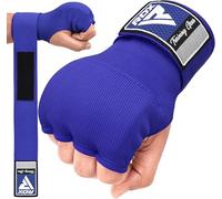 RDX boxing elastic inner gloves, MMA, boxing bandages, gloves, thumb loops, Multicolor (Blue/Gold), X-Large