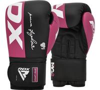 RDX Boxing Gloves, Maya Hide Leather Training Gloves for Muay Thai, Kickboxing, Sparring, Punch Bag, Punch Bag, Kickboxing Gloves, Martial Arts Training, Home Gym, Men, Women, 8 10 12 14 16 oz