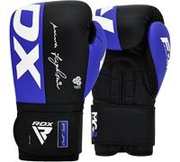 RDX Boxing Gloves, Maya Hide Leather Training Gloves for Muay Thai, Kickboxing, Sparring, Punch Bag, Punch Bag, Kickboxing Gloves, Martial Arts Training, Home Gym, Men, Women, 4 6 8 10 12 14 16 oz