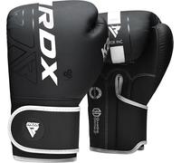 RDX Boxing Gloves, Pro Training Sparring, Maya Hide Leather, Muay Thai MMA Kickboxing, Men Women Adult, Heavy Punching Bag Focus Mitts Pads Workout, Ventilated Palm, Multi Layered, 8 10 12 14 16 18 Oz