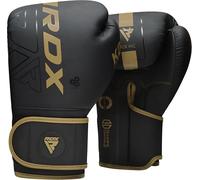 RDX Boxing Gloves, Pro Training Sparring, Maya Hide Leather, Muay Thai MMA Kickboxing, Men Women Adult Kids, Heavy Punching Bag Mitts Pads Workout, Ventilated Palm, Multi Layered 6 8 10 12 14 16 18Oz