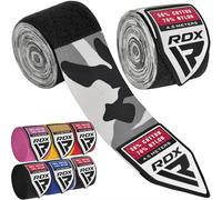 RDX Boxing Hand Wraps 4.5M / 180 Inches - Mexican Style Semi-Elastic MMA Inner Gloves - Wrist Support for Muay Thai, Kickboxing, BJJ, Karate - Thumb Loop & Hook and Loop Closure - Cotton & Nylon Blend