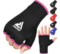 RDX Boxing Hand Wraps Inner Gloves for Punching - Half Finger Elasticated Bandages under Mitts Fist Protection - Great for MMA, Muay Thai, Kickboxing, Martial Arts Training, Combat Sports