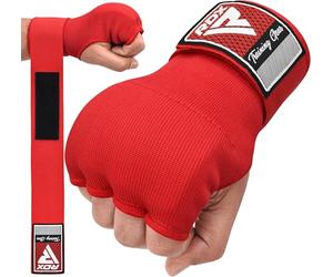 RDX Gel Boxing Hand Wraps Inner Gloves for Men Women, Quick 100cm Long Wrist Straps, Elasticated Padded Fist Hand Protection, Adults Kids, Muay Thai MMA Martial Arts Training Under Mitt Bandages