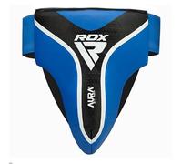 RDX Groin Guard Aura Plus T17 for Boxing, MMA, Muay Thai, Martial Arts - Kalix Skin Leather, EVA-Lution Padding, PVC Cup Protection - Breathable & Lightweight Protective Gear (Blue, M)