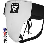 RDX Groin Guard for Boxing, Muay Thai, Kickboxing and MMA Fighting, Maya Hide Leather Abdo Gear for Martial Arts Training, SATRA Approved Jockstrap Abdominal Protector for Karate and Taekwondo