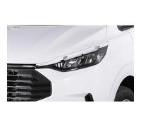 RDX Head light spoilers compatible with Ford Transit Custom & Tourneo Custom (V710) 2023- (with LED & Matrix-LED) (ABS Gloss White)