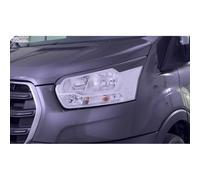 RDX Head light spoilers compatible with Ford Transit (silver Halogen headlights) 2014- (ABS)
