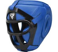 RDX HGR-T1U-XL Headgear Fighting Head Guard Sparring Helmet, Blue,X-Large