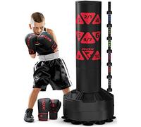 RDX Kids 70KG Free Standing Punch Bag with Gloves & Cover, 4FT Heavy Duty Junior RONIN Target Pedestal Bag Set, Suction Cup Stand Base, Freestanding Kickboxing MMA Boxing Muay Thai Gym Workout