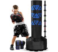 RDX Kids 70KG Free Standing Punch Bag with Gloves & Cover, 4FT Heavy Duty Junior RONIN Target Pedestal Bag Set, Suction Cup Stand Base, Freestanding Kickboxing MMA Boxing Muay Thai Gym Workout