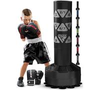RDX Kids 70KG Free Standing Punch Bag with Gloves & Cover, 4FT Heavy Duty Junior RONIN Target Pedestal Bag Set, Suction Cup Stand Base, Freestanding Kickboxing MMA Boxing Muay Thai Gym Workout
