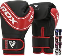 RDX Kids Boxing Gloves, 6oz 4oz Junior Training Mitts, Maya Hide Leather Ventilated Palm, Muay Thai Sparring MMA Kickboxing, Punch Bag Speed Ball Focus Pads Punching Workout, Youth Games Fun