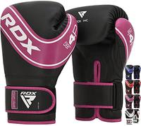RDX Kids Boxing Gloves, 6oz 4oz Junior Training Mitts, Maya Hide Leather Ventilated Palm, Muay Thai Sparring MMA Kickboxing, Punch Bag Speed Ball Focus Pads Punching Workout, Youth Games Fun